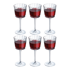 Set 6 ly vang đỏ Macassar 350ml