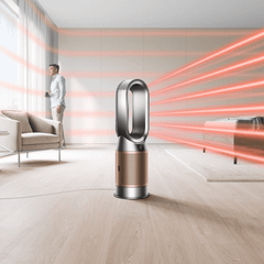 Quạt không cánh 3in1 DYSON 3in1 Purifier HP09 quạt nóng lạnh kèm lọc không khí màu xám niken
