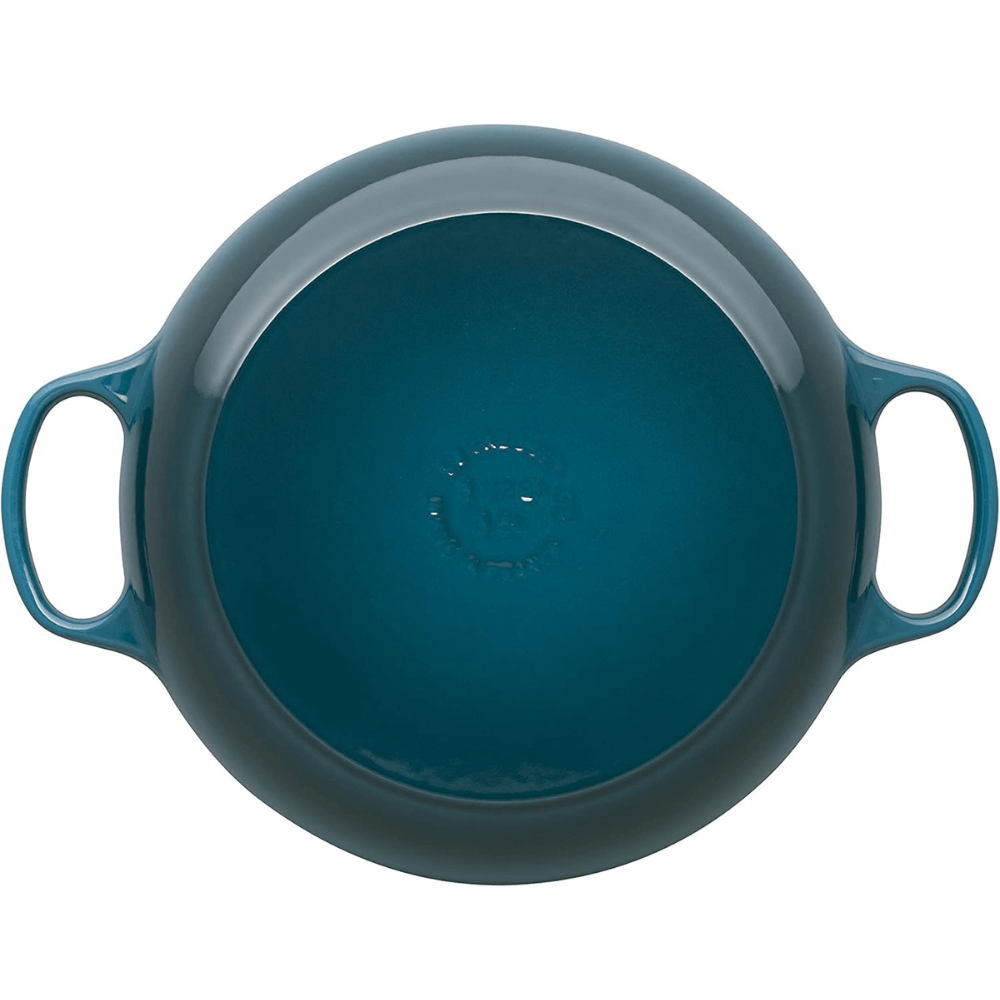 Nồi chảo gang Le Creuset Gourmet Profi 30cm màu xanh ngọc deep teal