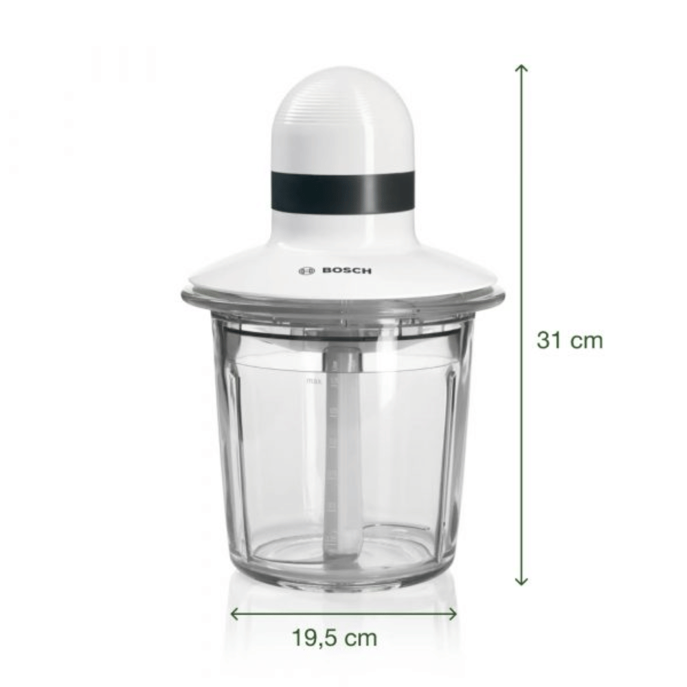 Máy xay thịt mini BOSCH MMR15A1 màu trắng