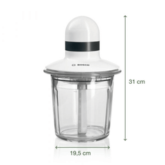 Máy xay thịt mini BOSCH MMR15A1 màu trắng