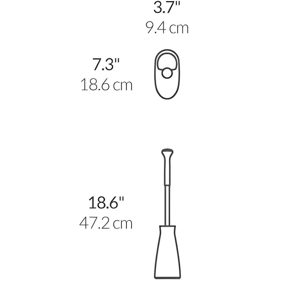 Cọ toilet Simplehuman màu trắng