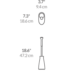 Cọ toilet Simplehuman màu trắng