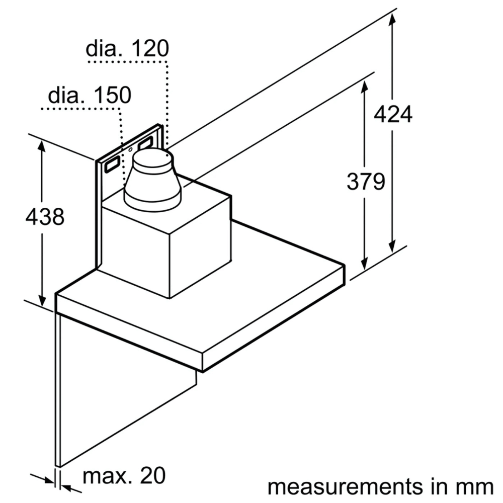 Máy hút mùi BOSCH DWB77CM50 - 70cm serie 6