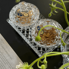 Hũ pha lê đựng đường, bánh kẹo, mứt, hạt các loại Bohemia Crystal 9cm