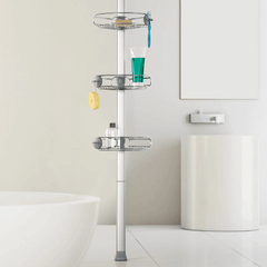 Giá treo dụng cụ nhà tắm loại chống sàn và trần Simplehuman 2,74m