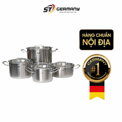 Bộ nồi Fissler Profi set 4 món vung inox made in Germany
