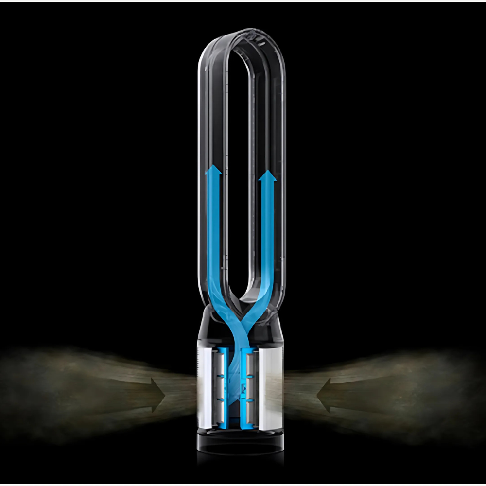 Quạt không cánh kèm lọc không khí DYSON Pure Cool Link TP09 màu xám niken