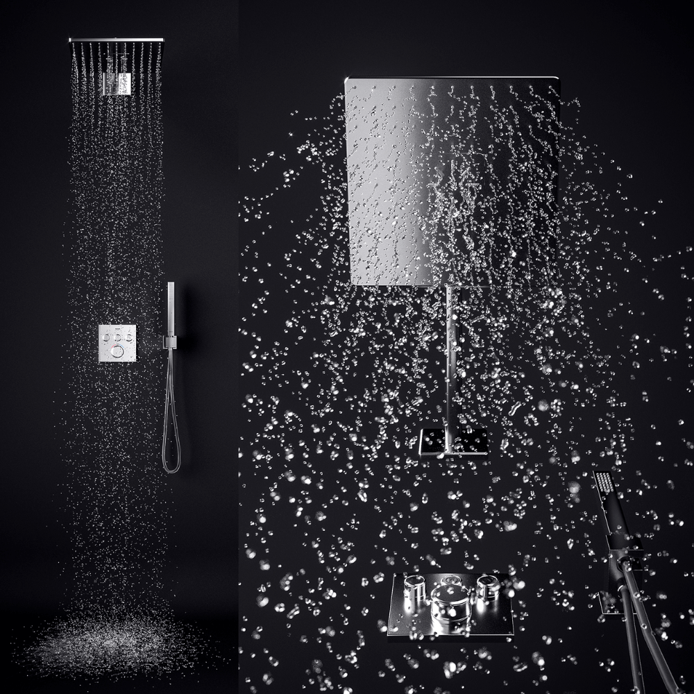 Sen âm tường Grohe 34706000 bát vuông