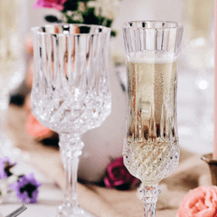 Set 6 ly champagne Longchamp 120ml