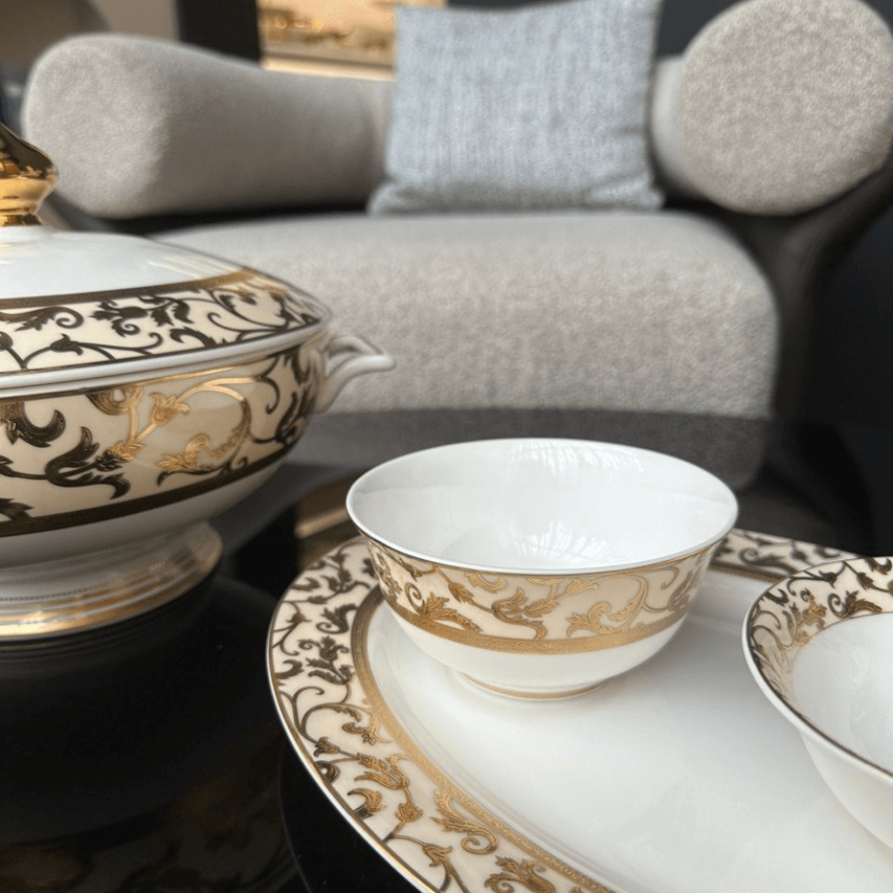 Bộ đồ ăn hoa dây kem KV 41 món SPEDONA