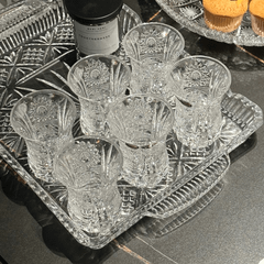 Bộ sét pha lê 6 tách trà Bohemia M57 120ml