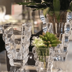 Bình hoa pha lê Rogaska Adria 25cm màu trắng