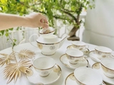 Bộ trà sứ xương Imperial London Hoa Đồng Tiền