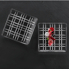 Set 2 đĩa pha lê vuông Nachtmann 101045 21 cm