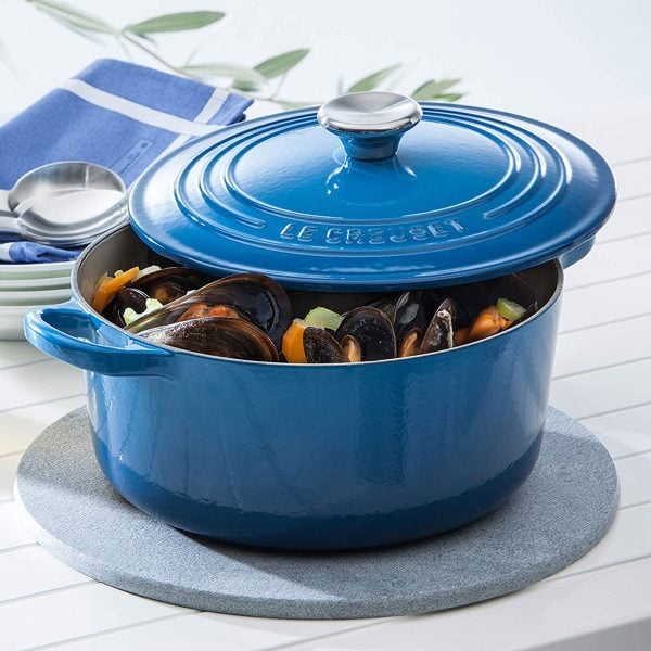 Nồi Gang LeCreuset Evo 20cm màu xanh lam Deep Teal