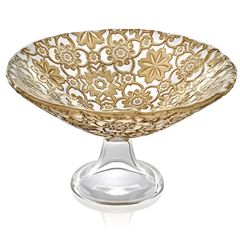 Chân bồng Arabesque Gold Leaf 25cm IVV