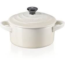 Nồi gốm đá Le Creuset Mini Cocotte 10cm màu trắng sữa meringue