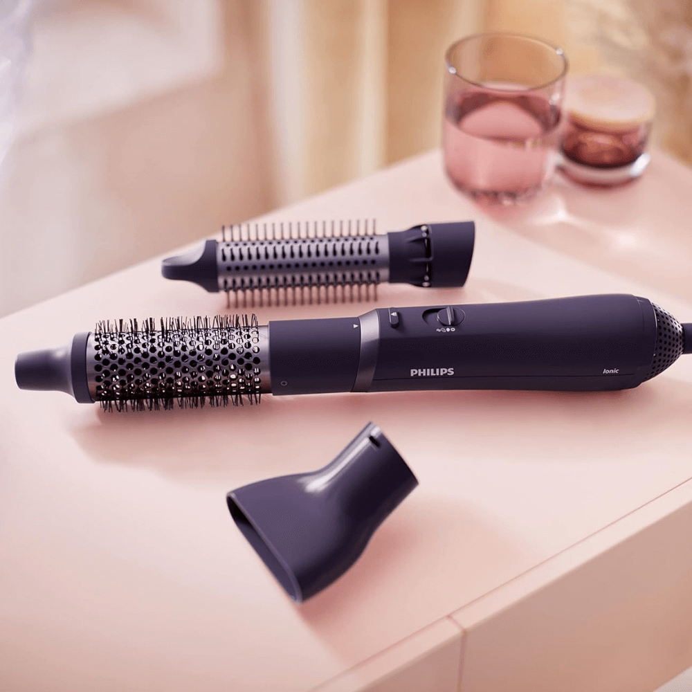 Lược sấy tạo kiểu Philips AirStyler series 3000 BHA305/00 màu xanh tím