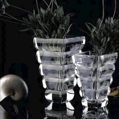 Bình hoa pha lê Rogaska Adria 20cm màu trắng