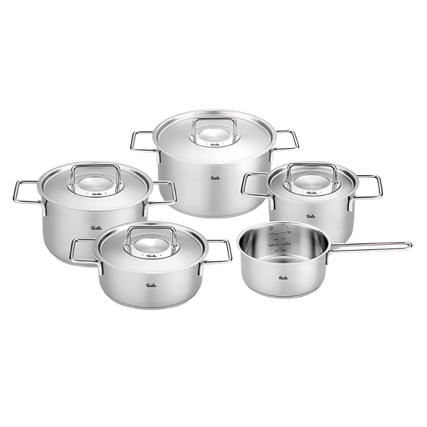 Bộ nồi FISSLER Pure Collection 5 món vung inox kèm quánh made in Germany
