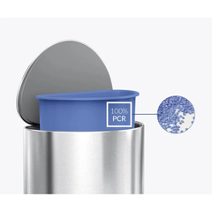 Thùng rác bán nguyệt Simplehuman 6L nắp phẳng nội địa Đức