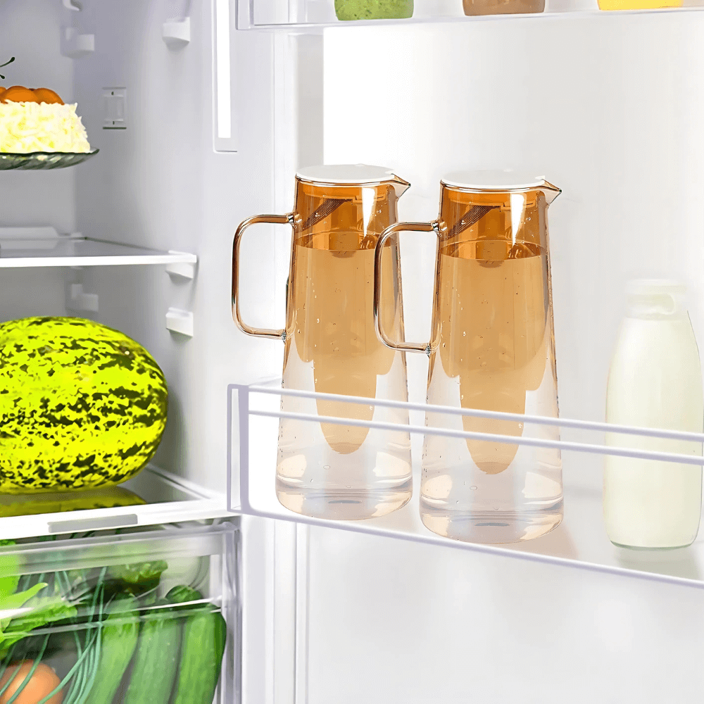 Bình đựng nước thủy tinh Sodasweet Germany 1,8L có tay cầm màu hổ phách