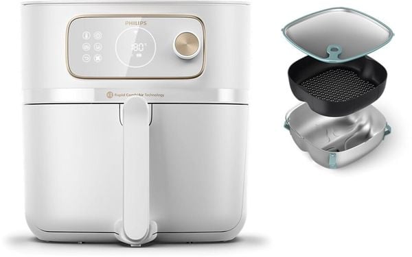 Nồi chiên không dầu Philips HD9876/25 XXL 8,3L màu trắng