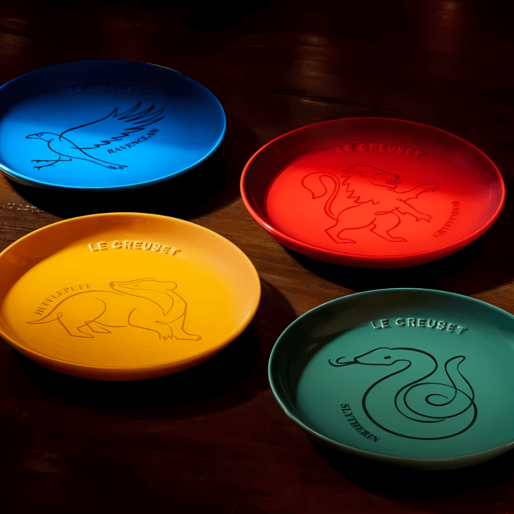Set 4 đĩa Le Creuset Hogwarts House Harry Potter 17 cm