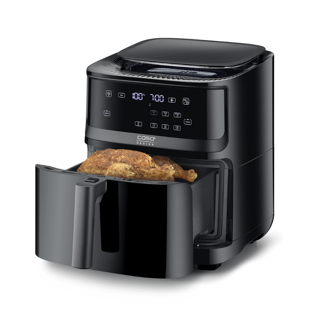 Nồi chiên không dầu kèm hấp hơi nước CASO Airfry & Steam 700 màu đen m