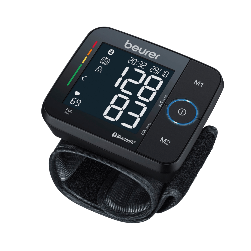 Máy đo huyết áp cổ tay điện tử kết nối bluetooth BEURER BC54 màu đen