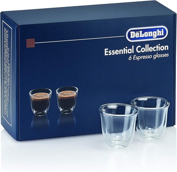 Set 6 cốc hai lớp cách nhiệt DeLonghi Espresso DLSC300 60ml