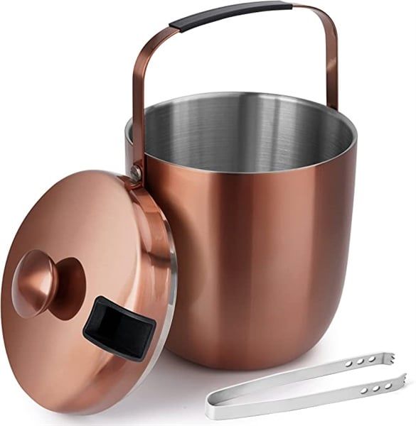 Xô đá inox ICE BUCKET màu đồng