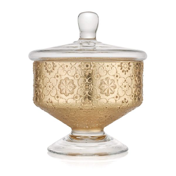 Hũ kẹo Arabesque Gold Leaf 20cm IVV