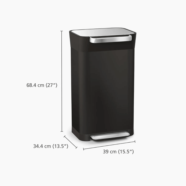 Thùng rác nén rác và khử mùi Joseph Joseph Titan 30L 30146 màu đen Carbon