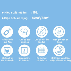 Máy hút ẩm Comfee MDDF16DEN7 WF