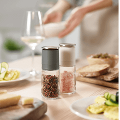 Bộ 2 lọ xay muối và tiêu Joseph Joseph Duo No-spill (Grey) 20198