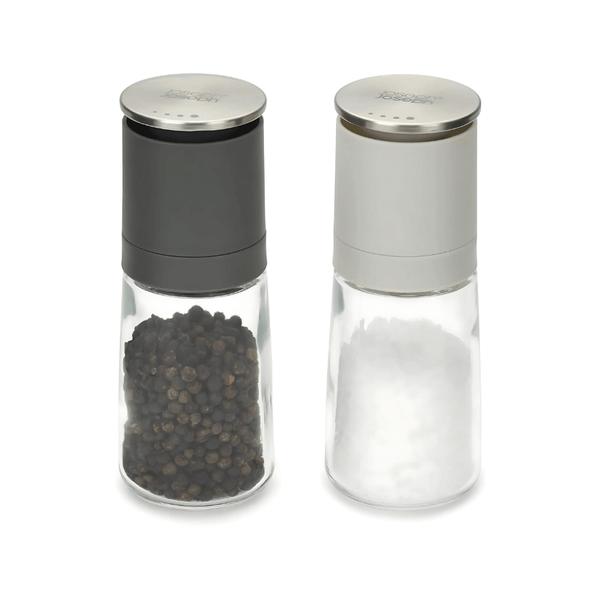 Bộ 2 lọ xay muối và tiêu Joseph Joseph Duo No-spill (Grey) 20198