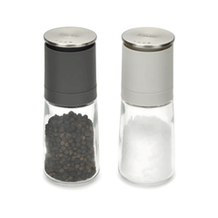 Bộ 2 lọ xay muối và tiêu Joseph Joseph Duo No-spill (Grey) 20198