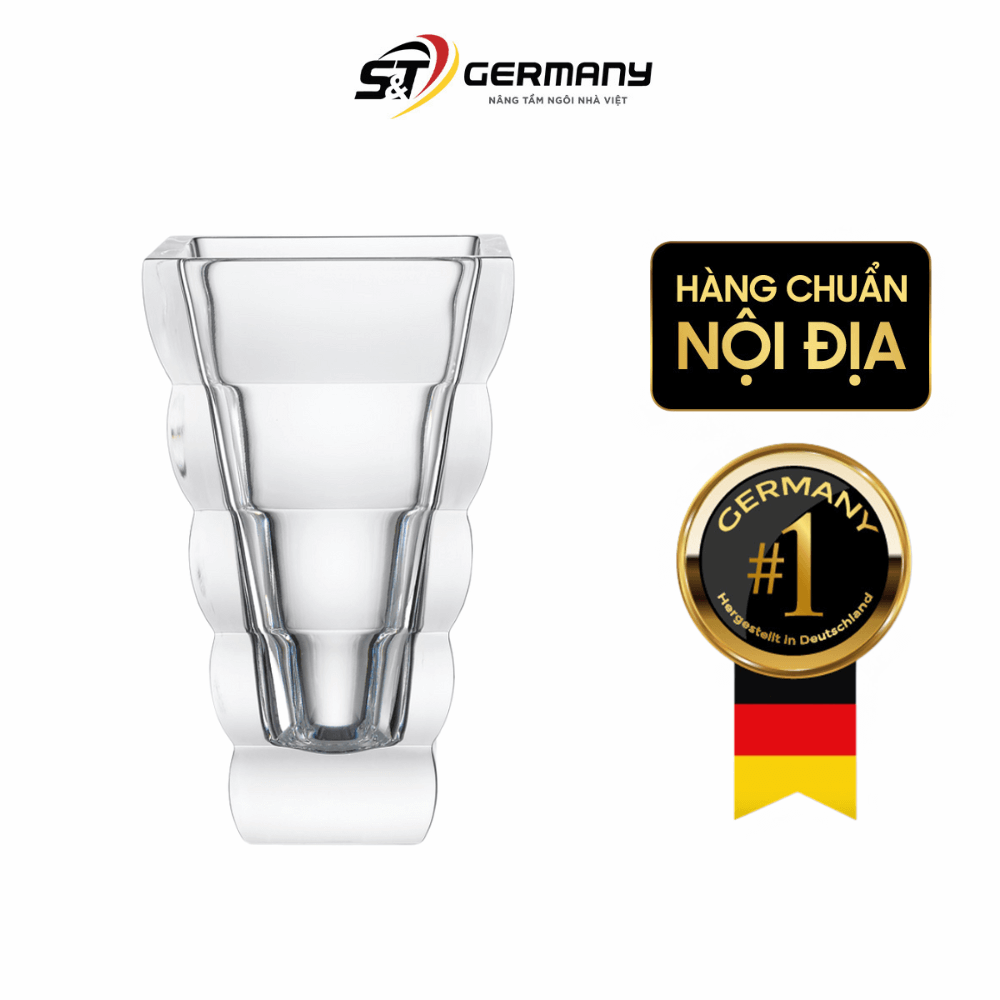 Bình hoa pha lê Rogaska Adria 20cm màu trắng