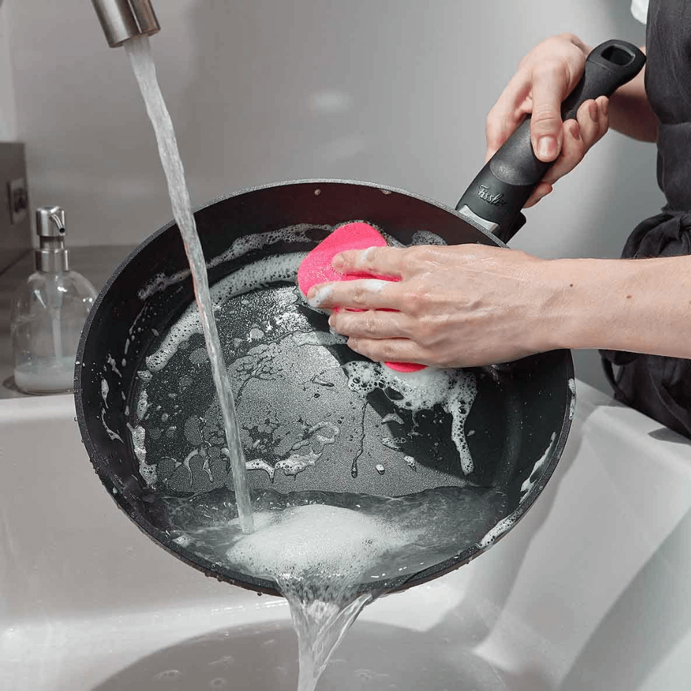 Chảo chống dính Fissler Adamant Comfort 28cm kèm vung kính made in Germany