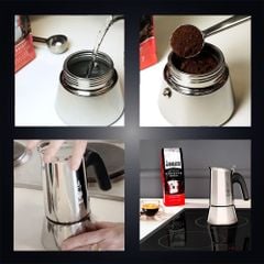 Ấm pha cà phê Bialetti Venus Induction màu bạc 6 cốc