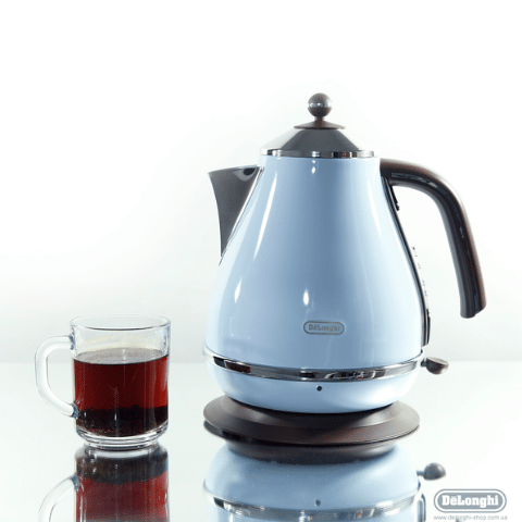 Ấm siêu tốc De'Longhi Icona Vintage KBOV 2001.AZ màu xanh dương