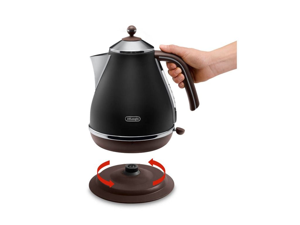 Ấm siêu tốc De'Longhi Icona Vintage KBOV 2001.BK 1,7L màu đen