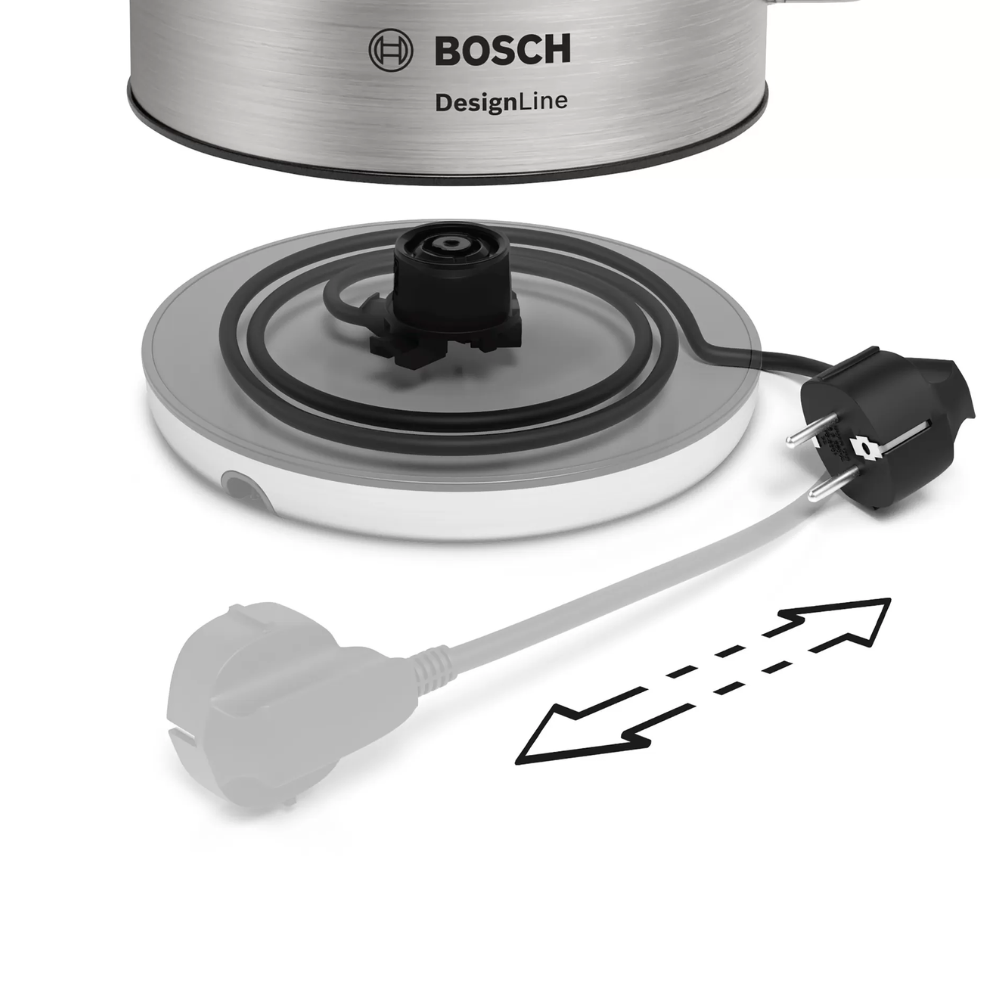 Ấm siêu tốc BOSCH TWK4P440 màu bạc