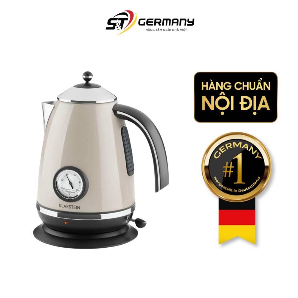 Ấm siêu tốc KLARSTEIN 1,7L màu ghi