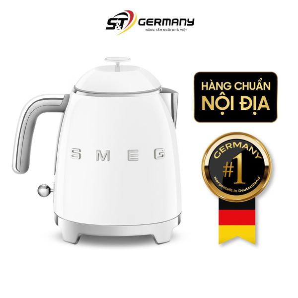 Ấm siêu tốc mini SMEG KLF05WHEU 0,8L màu trắng