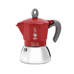 Ấm pha cà phê Bialetti Moka Induction màu đỏ 4 cốc
