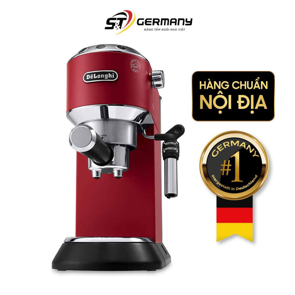 Máy pha cafe DeLonghi EC Espresso màu đỏ Germany S&T