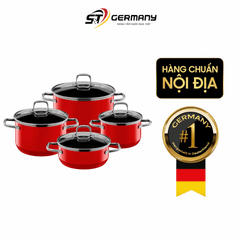 Bộ nồi SILIT ELEGANCE 4 món màu đỏ made in Germany
